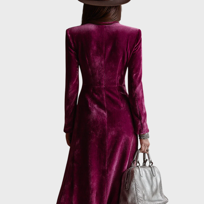 Katalin | Bársony blézer maxiruha